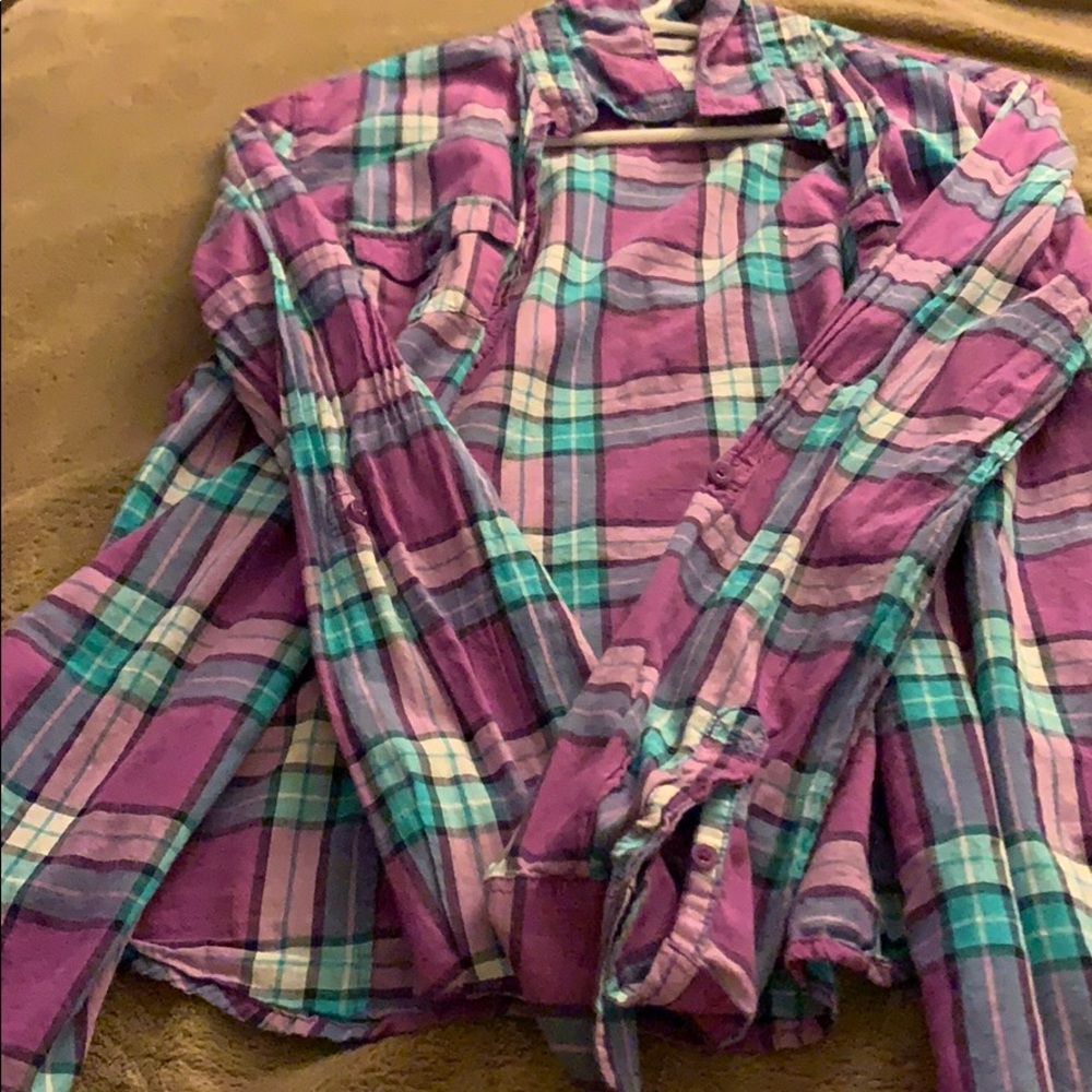 Purple Plaid Shirt